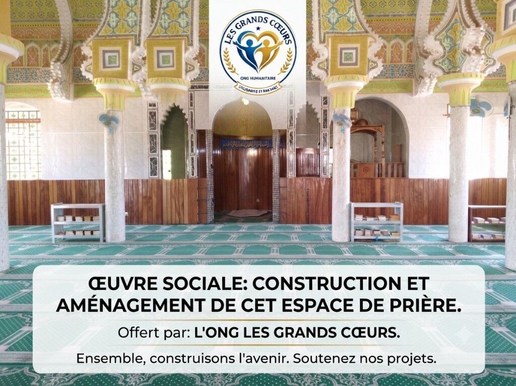 Construction et aménagement d’un espace de prière